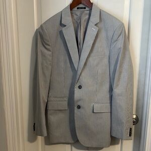 Men's Express Seersucker, 2-button Blazer, 38 Reg